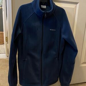 Columbia Navy Full-Zip Fleece Jacket Large